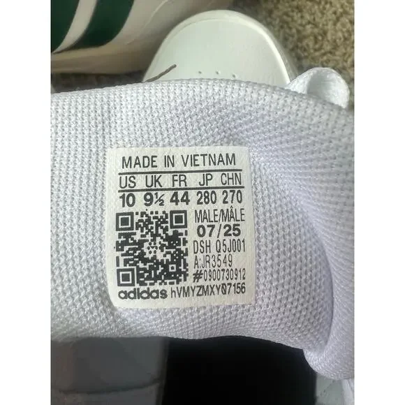 NWT ADIDAS Breaknet 3.0 Sneaker, Tennis Shoe, Men's Size 10, White/Green - Picture 9 of 9